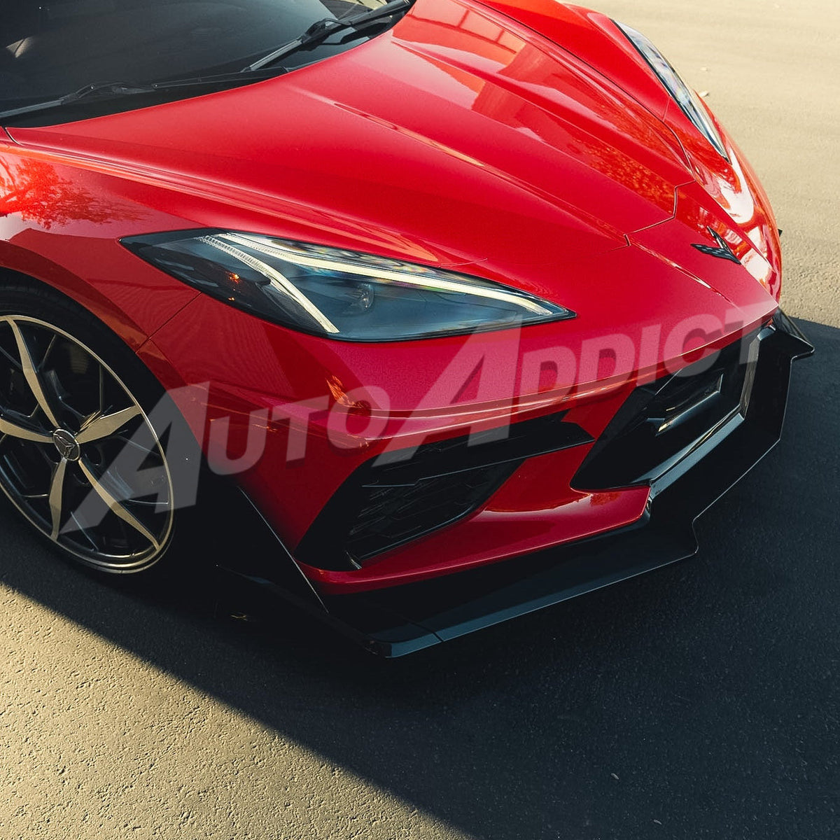 2020-2025 Corvette C8 Stingray EVO Kit Bundle - Front Splitter, Side Skirts & Shark Fin Diffuser