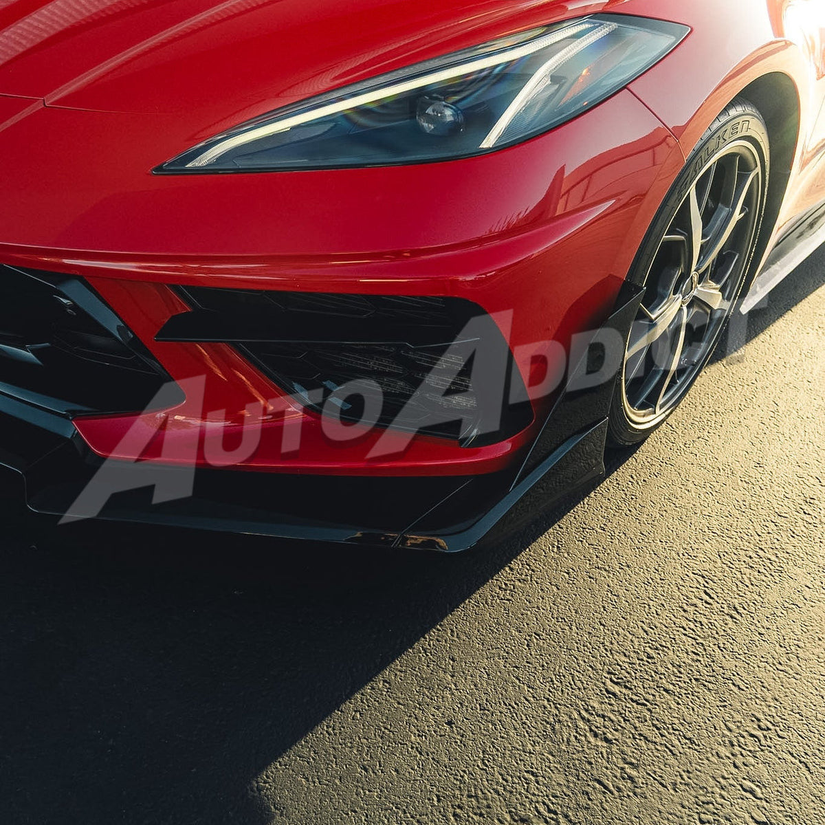 2020-2025 Corvette C8 Stingray EVO Kit Bundle - Front Splitter, Side Skirts & Shark Fin Diffuser