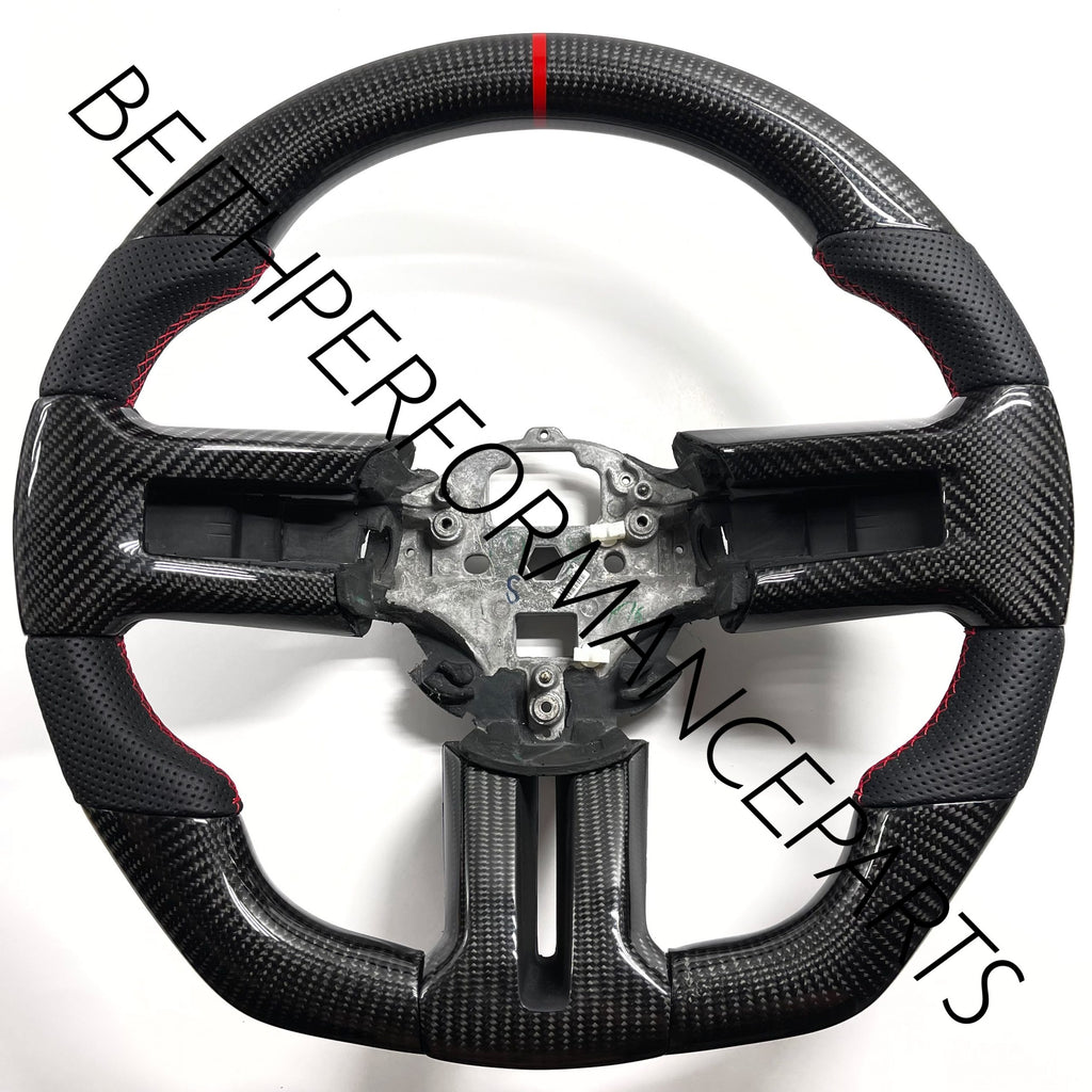 2011-2014 Ford Mustang – Carbon – Red Stitching