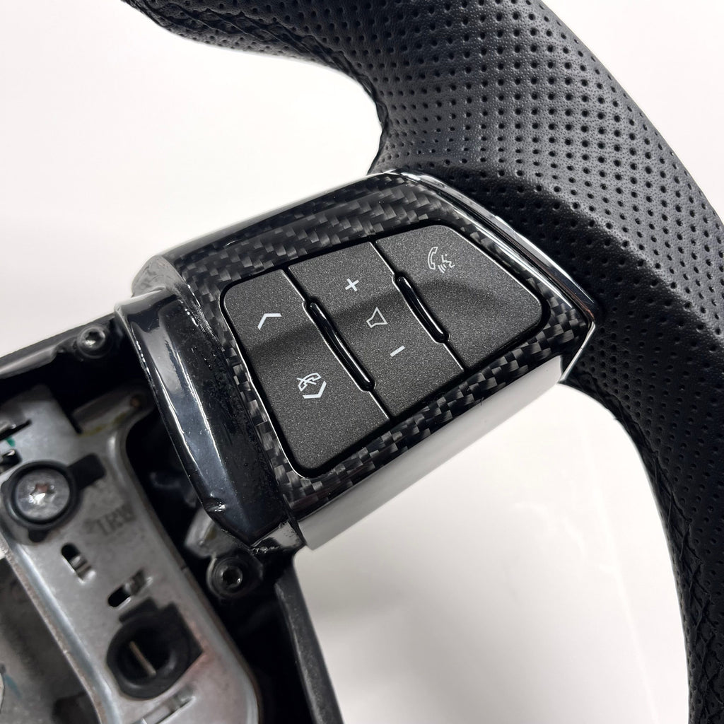2009-2015 Cadillac CTS-V – Carbon – Black Stitching, Red Stripe