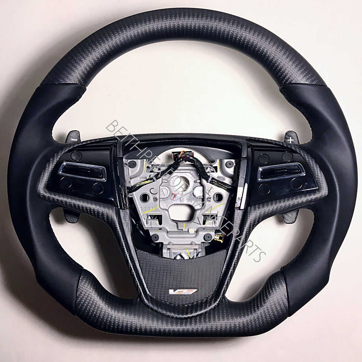 2016+ Cadillac ATS-V – Matte Carbon – Black Stitching