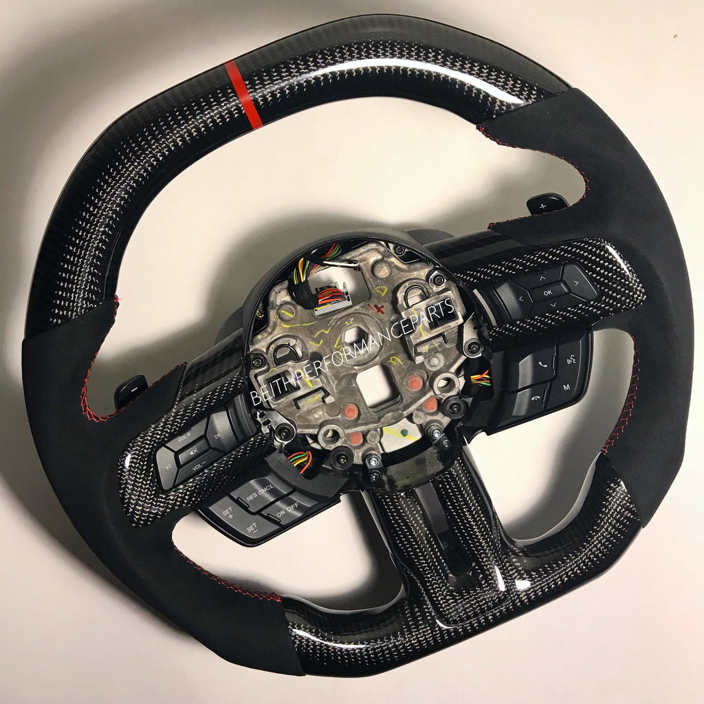 2018-2019 Ford Mustang – Carbon – Package Deal, Red Stitching