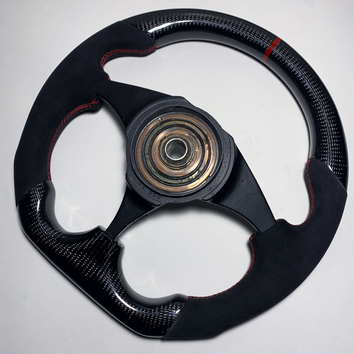 1984-1986 Ford Mustang – Carbon – Red Stitch, Red Stripe