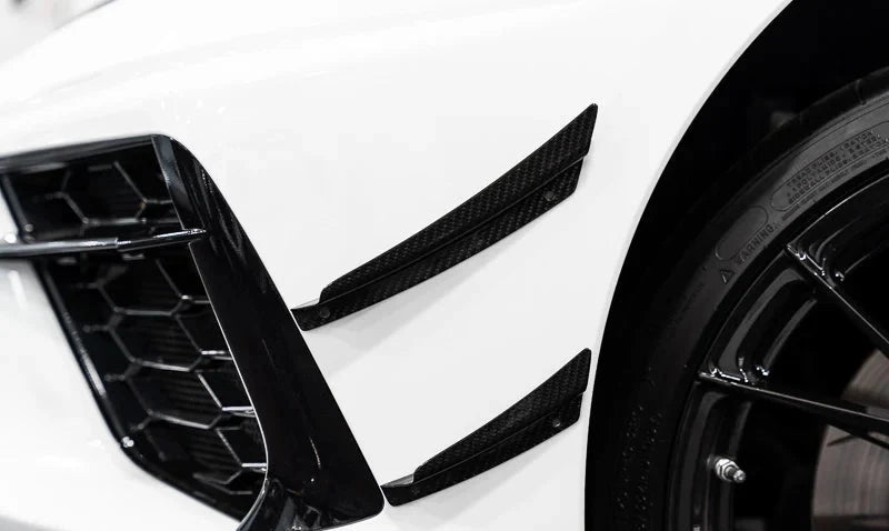 C8 Corvette Carbon Fiber Front Canards – 4PC