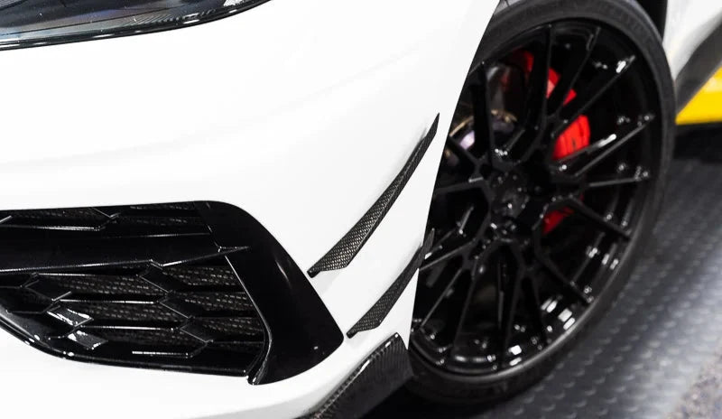 C8 Corvette Carbon Fiber Front Canards – 4PC