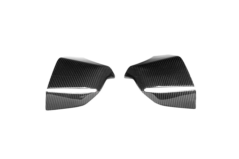 C8 Corvette Carbon Fiber Mirror Bottom Overlays (2020+)