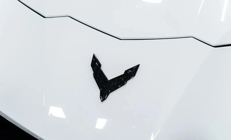Corvette C8 Stealth Hood Emblem – Carbon Flash | OEM GM