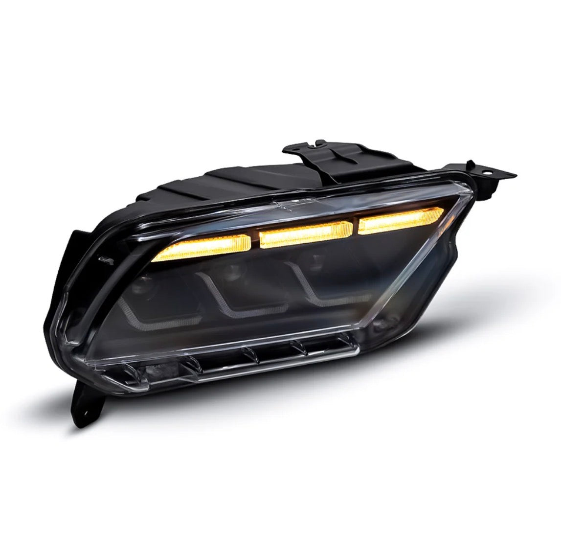 2010-2014 S197 Ford Mustang S650
Style LED Headlights W/ Amber
Sequential Turn Signal (Pair)