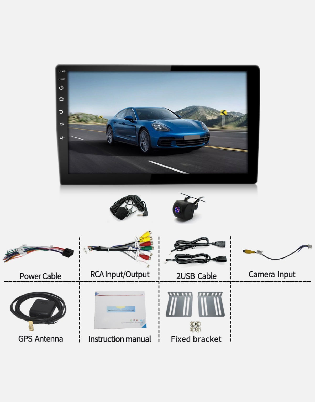 1994-2004 Ford Mustang 10.1" Android Car Stereo - Apple CarPlay & GPS (4GB+64GB)