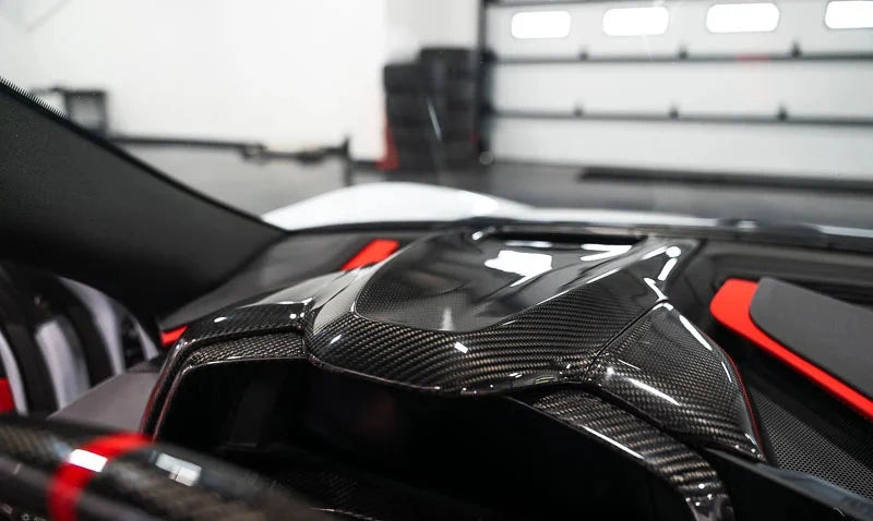 C8 Corvette Carbon Fiber HUD Dashboard Center Cover