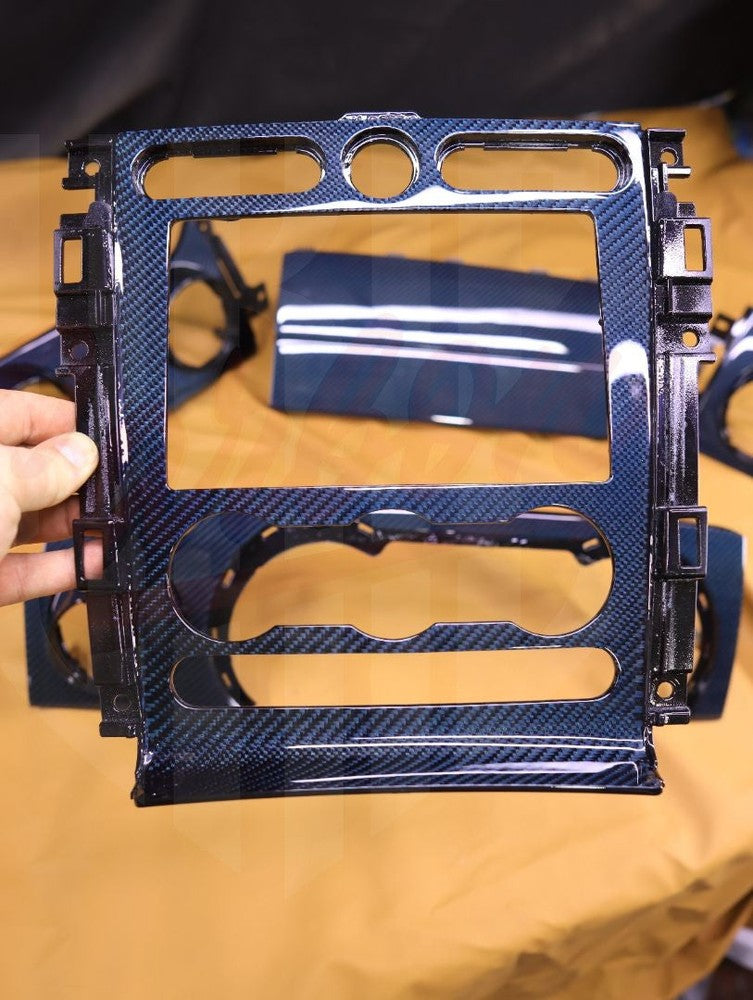 2005-2009 Mustang S197 Blue Carbon Fiber Radio Bezel