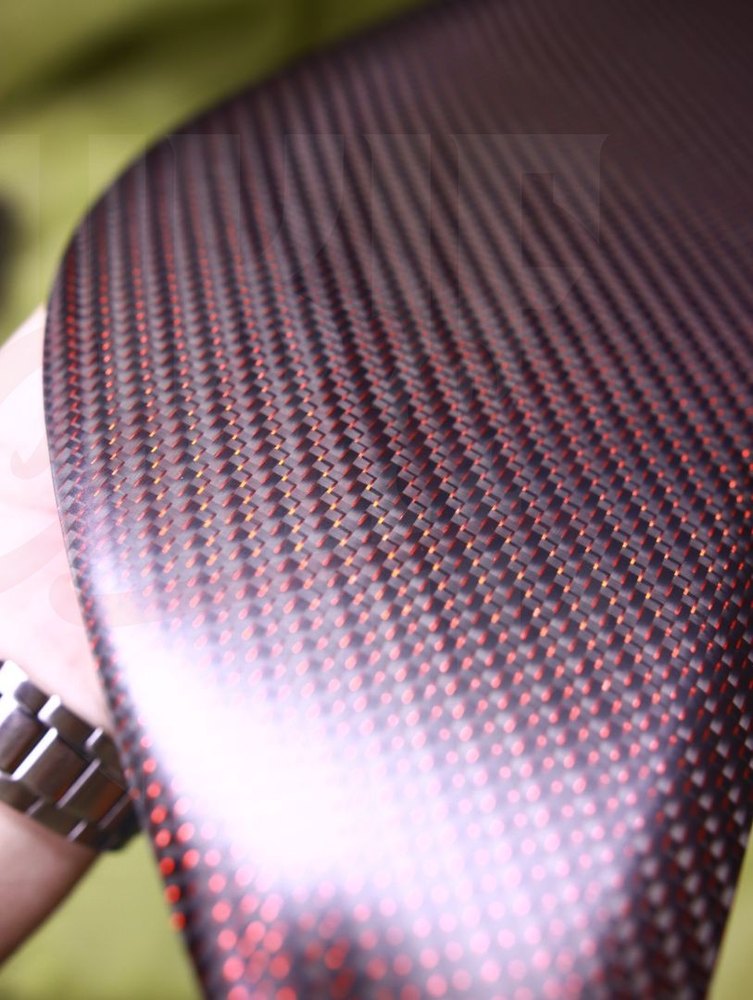 2015-2023 S550 Mustang Matte Red Carbon Fiber Knee Pads