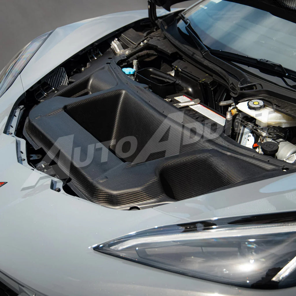 2025–2026 Corvette C8 ZR1 / ZR1X ZTK Functional Dry Carbon Fiber Air Extractor Kit – Double-Sided 3-Piece