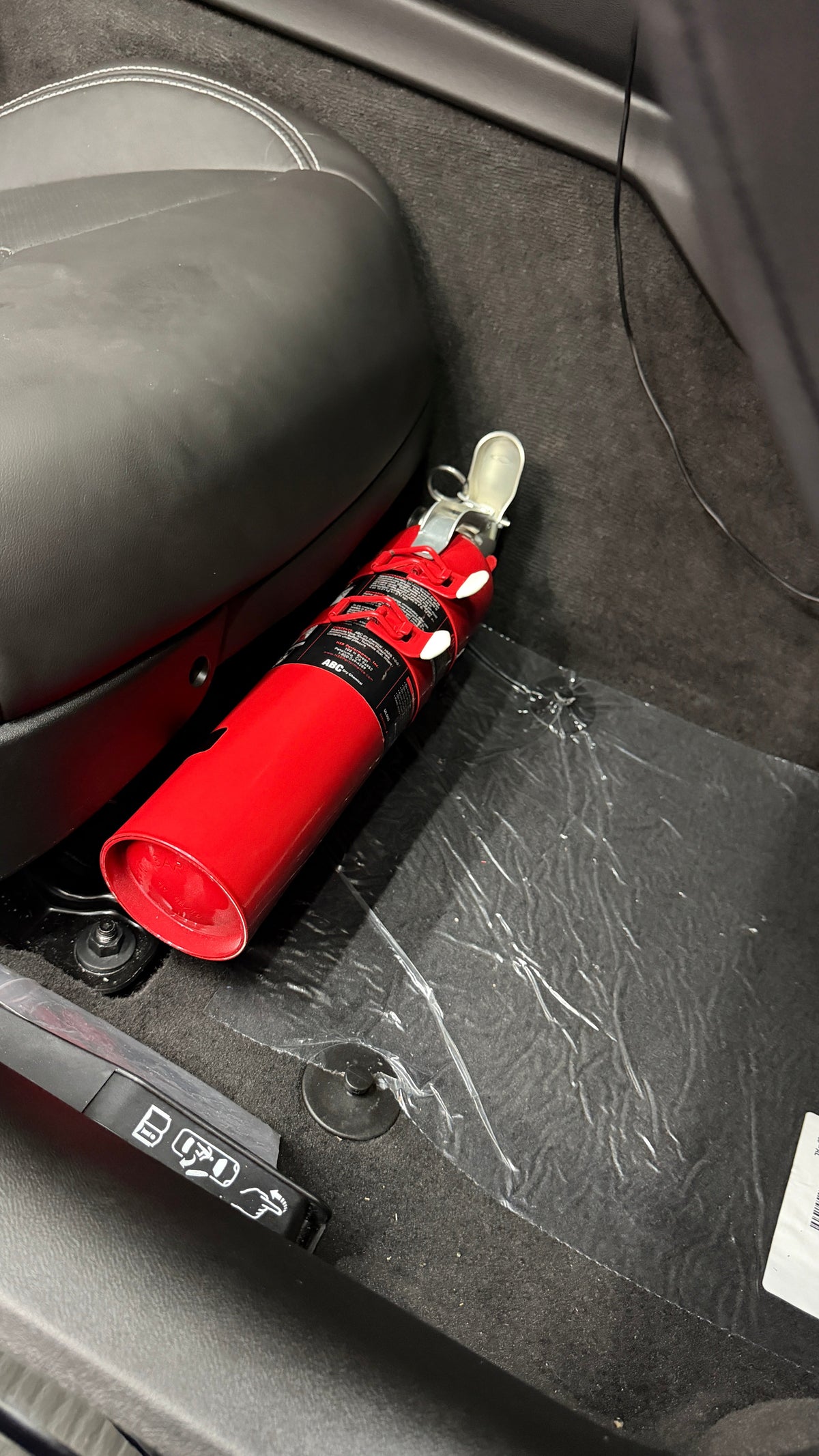 C8 Corvette Passenger-Side Fire Extinguisher Mount