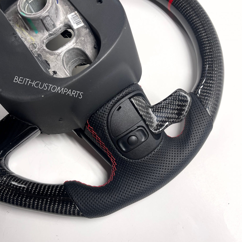 2015+ Dodge Hellcat / 2014+ Jeep SRT – Carbon – Red Stitching