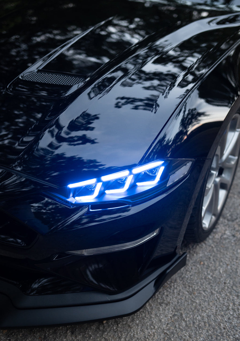 2018–2023 Ford Mustang S650 Style Headlights – Flow Series