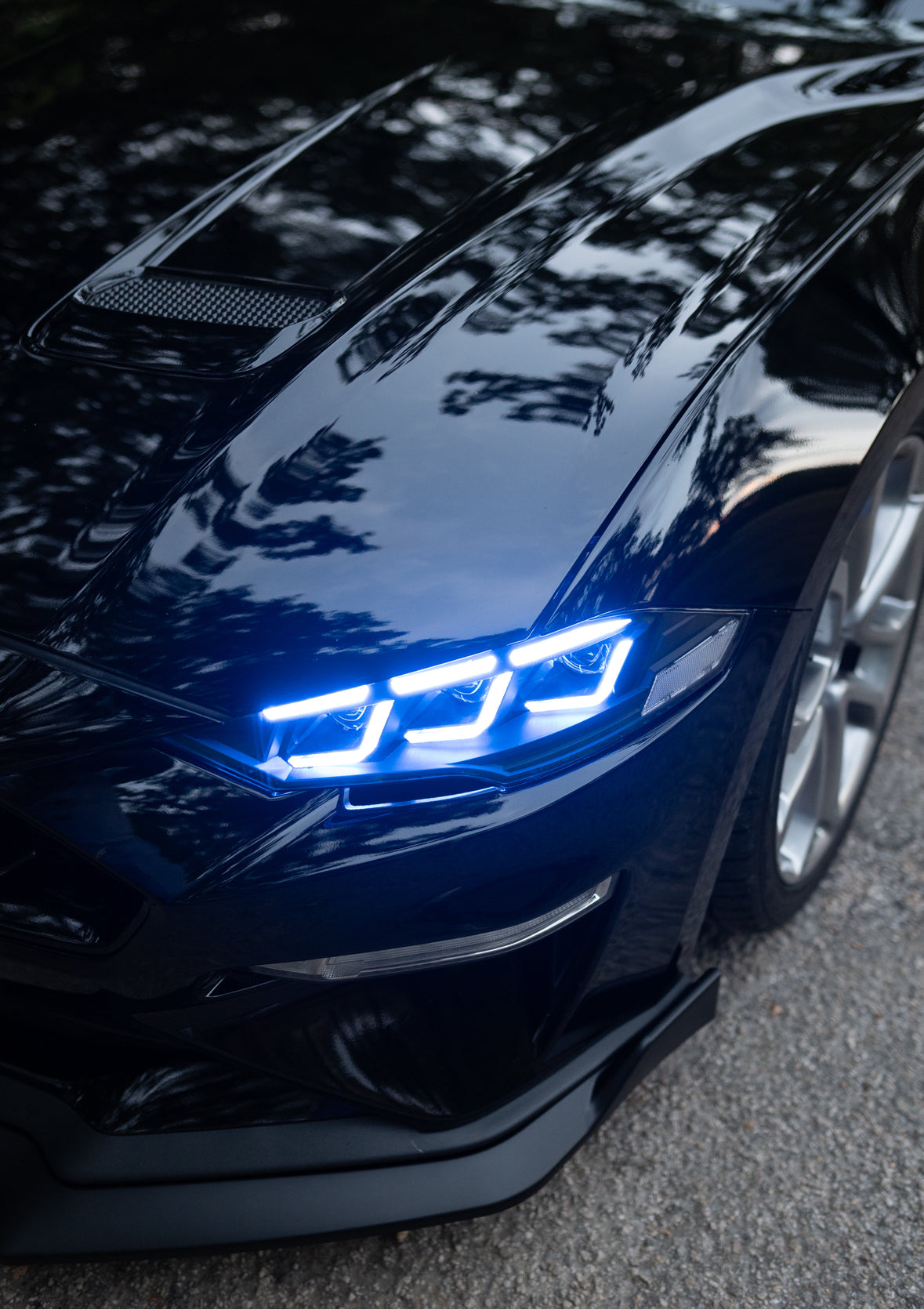 2018–2023 Ford Mustang S650 Style Headlights – Flow Series