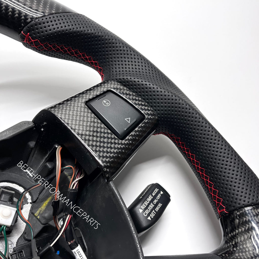 2008-2010 Jeep SRT-8  – Carbon – Red Stitch, Red Stripe