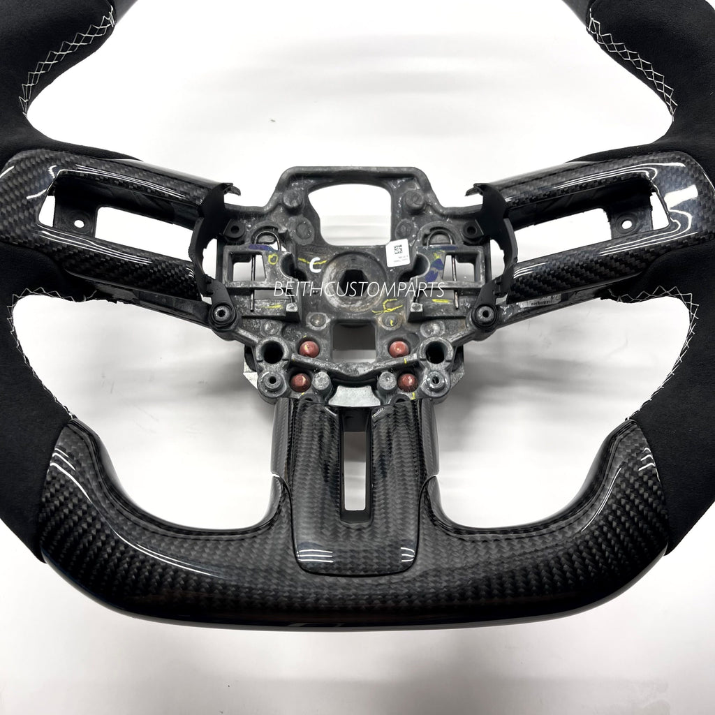 2020+ Mustang GT500 – Carbon – White Stitching