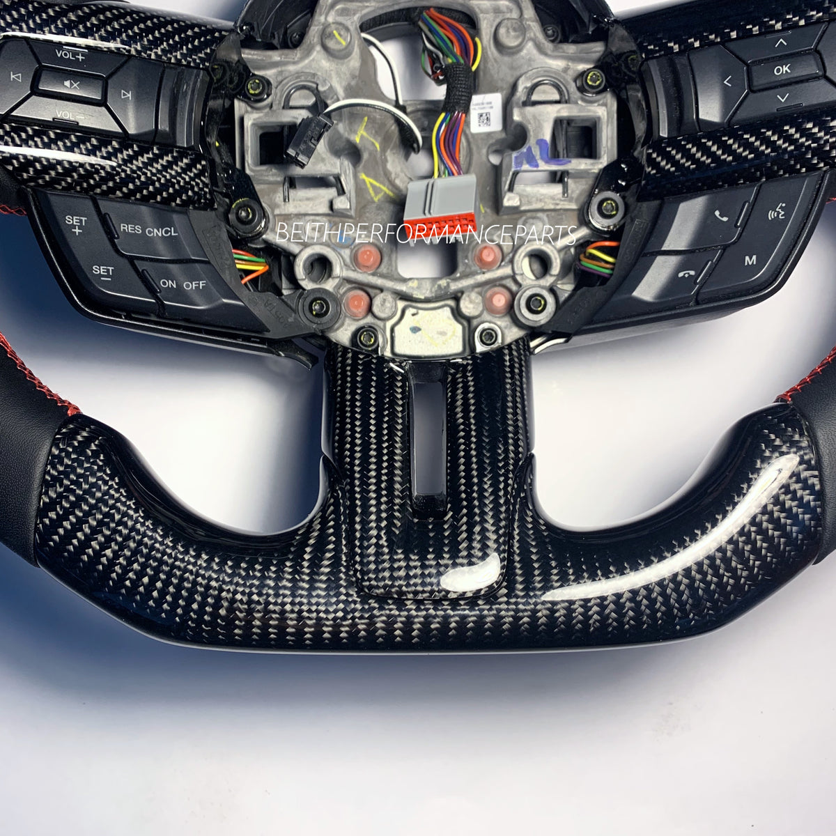 2018-2019 Ford Mustang – Carbon – NEW TOP SHAPE – Red Stitching