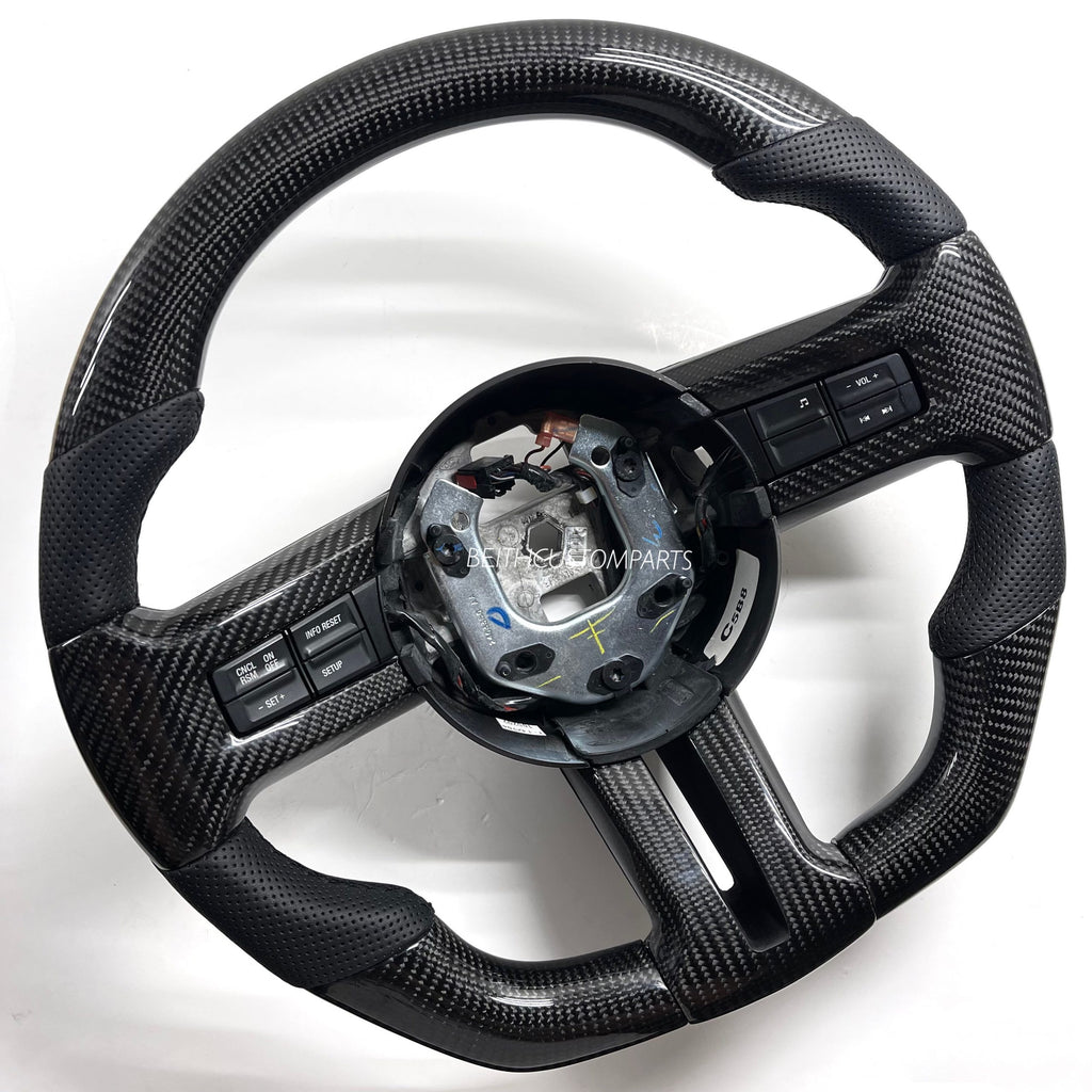2011-2014 Ford Mustang – Carbon – Black Stitching