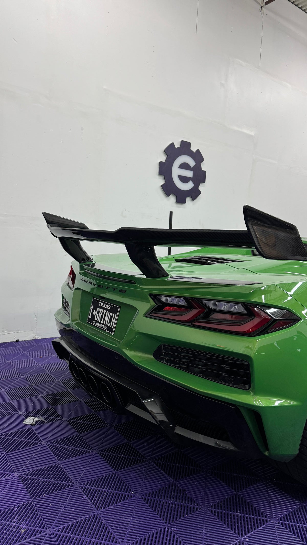 Type-ZR1 ZTK Carbon Fiber Rear Spoiler (1-Piece) for C8 Corvette Z06 / E-Ray (2023–2026)