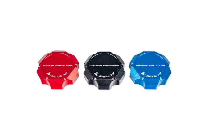 C8 Corvette Billet Coolant Cap Cover – Black, Blue or Red (2020+)