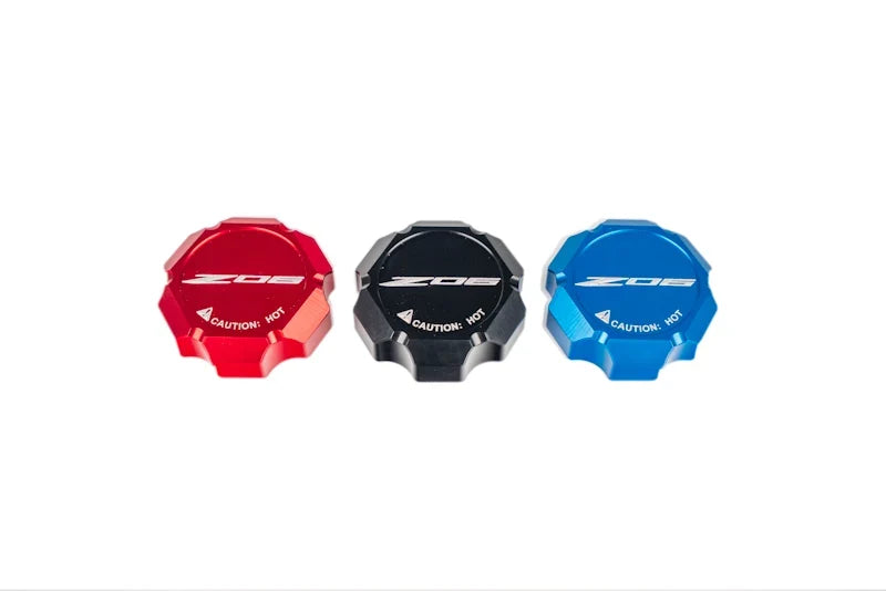 C8 Corvette Billet Coolant Cap Cover – Black, Blue or Red (2020+)