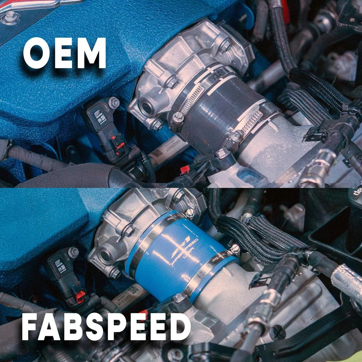2025+ Chevrolet Corvette C8 ZR1 Fabspeed 5-Ply Silicone Boost Hoses