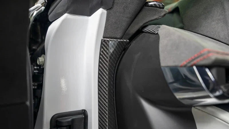 2020+ Corvette C8 Carbon Fiber Dashboard Door Sill Trim
