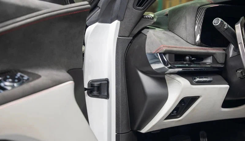 2020+ Corvette C8 Carbon Fiber Dashboard Door Sill Trim
