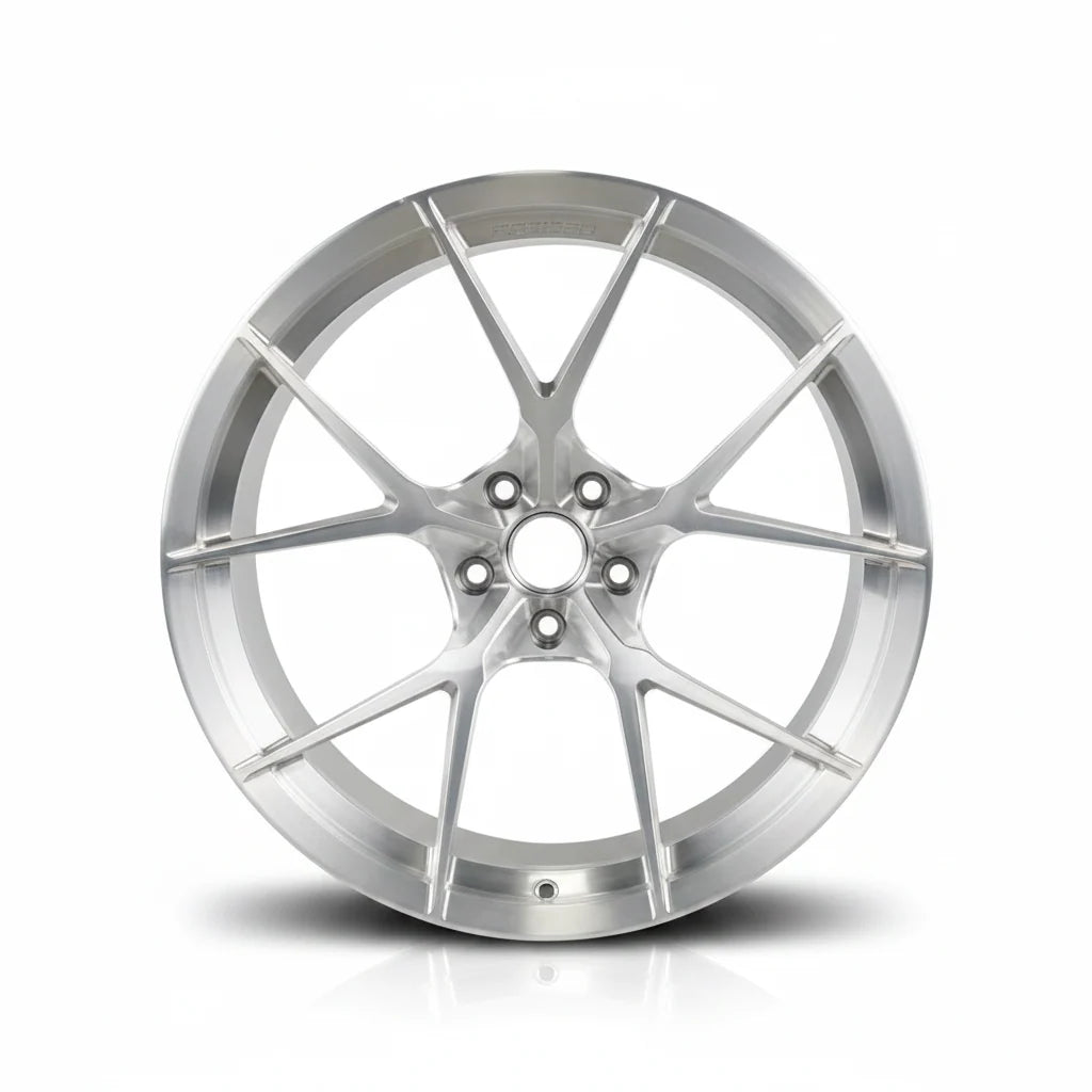 Forgedlite MC5 Brushed Aluminum Forged Wheels (20x10 Front / 21x13 Rear)