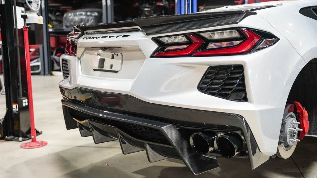 Corvette C8 Carbon Fiber Rear Spoiler Delete