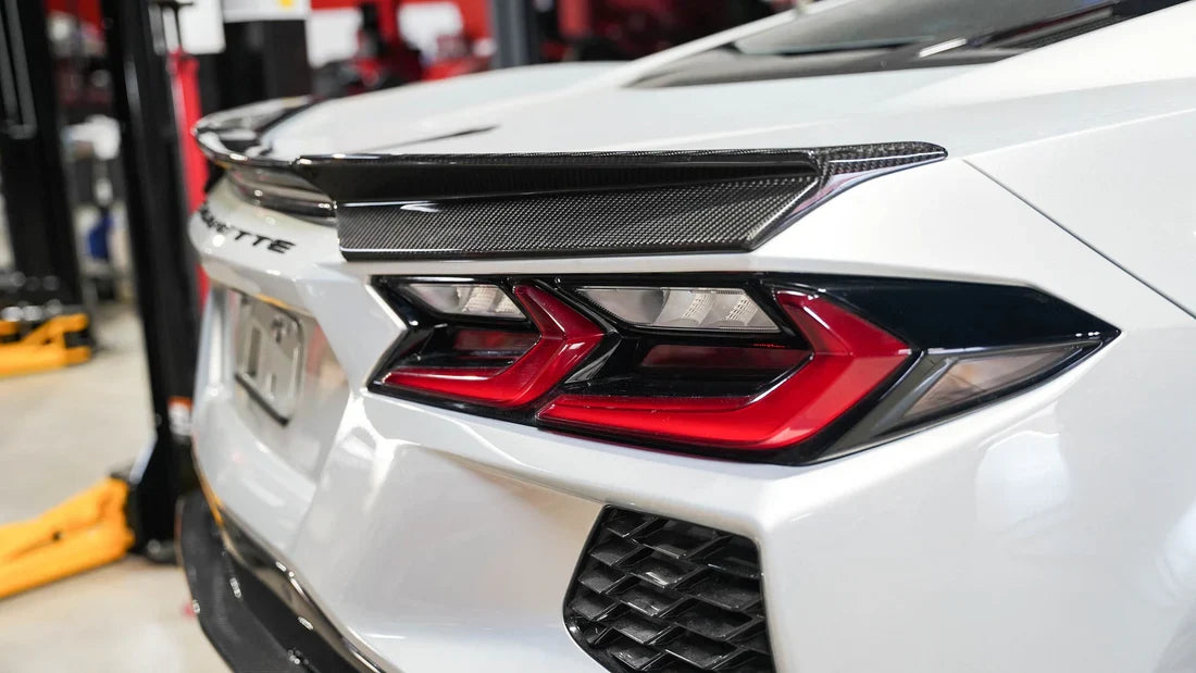 Corvette C8 Carbon Fiber Rear Spoiler Delete