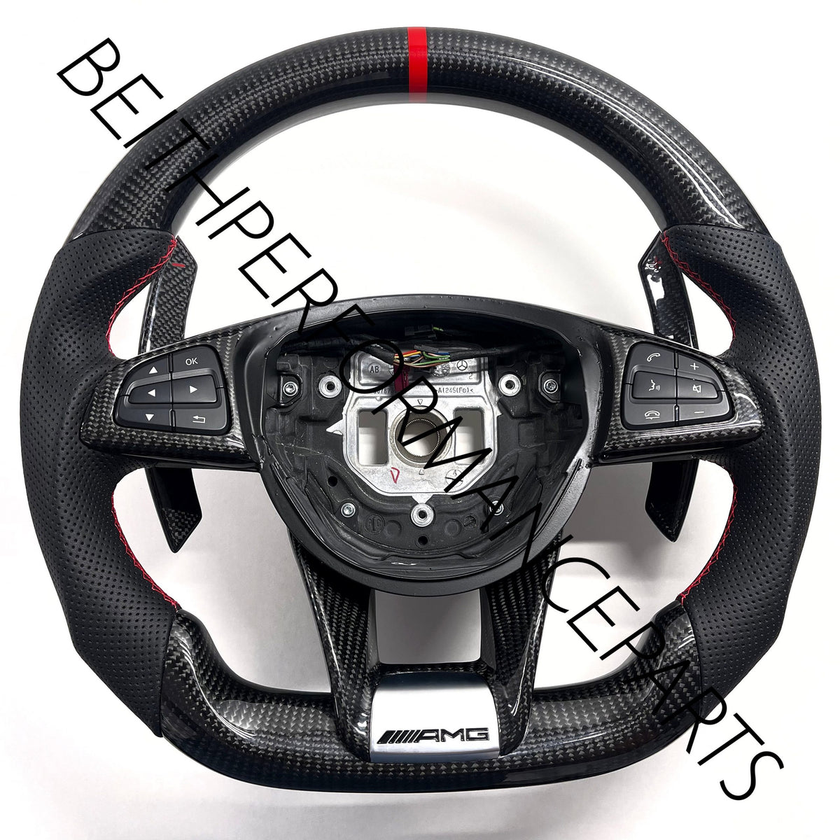2015-2018 Mercedes W205 GLA GLC AMG GT – Carbon – Red Stitching