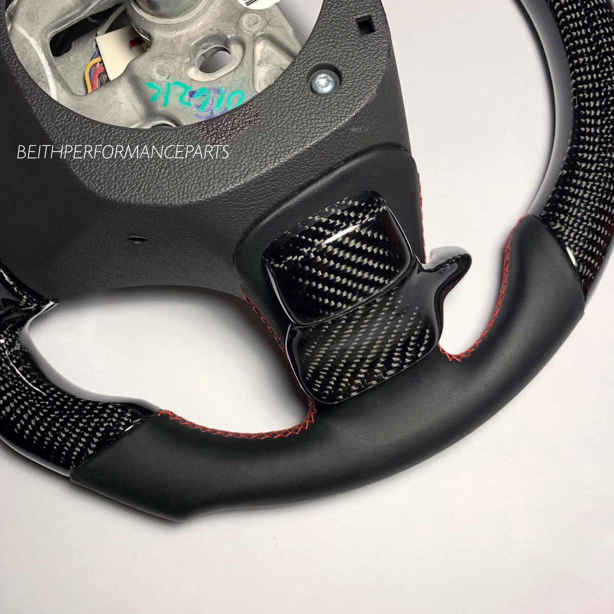 2006-2013 Chevrolet Corvette – Carbon – Red Stitch, Red Stripe