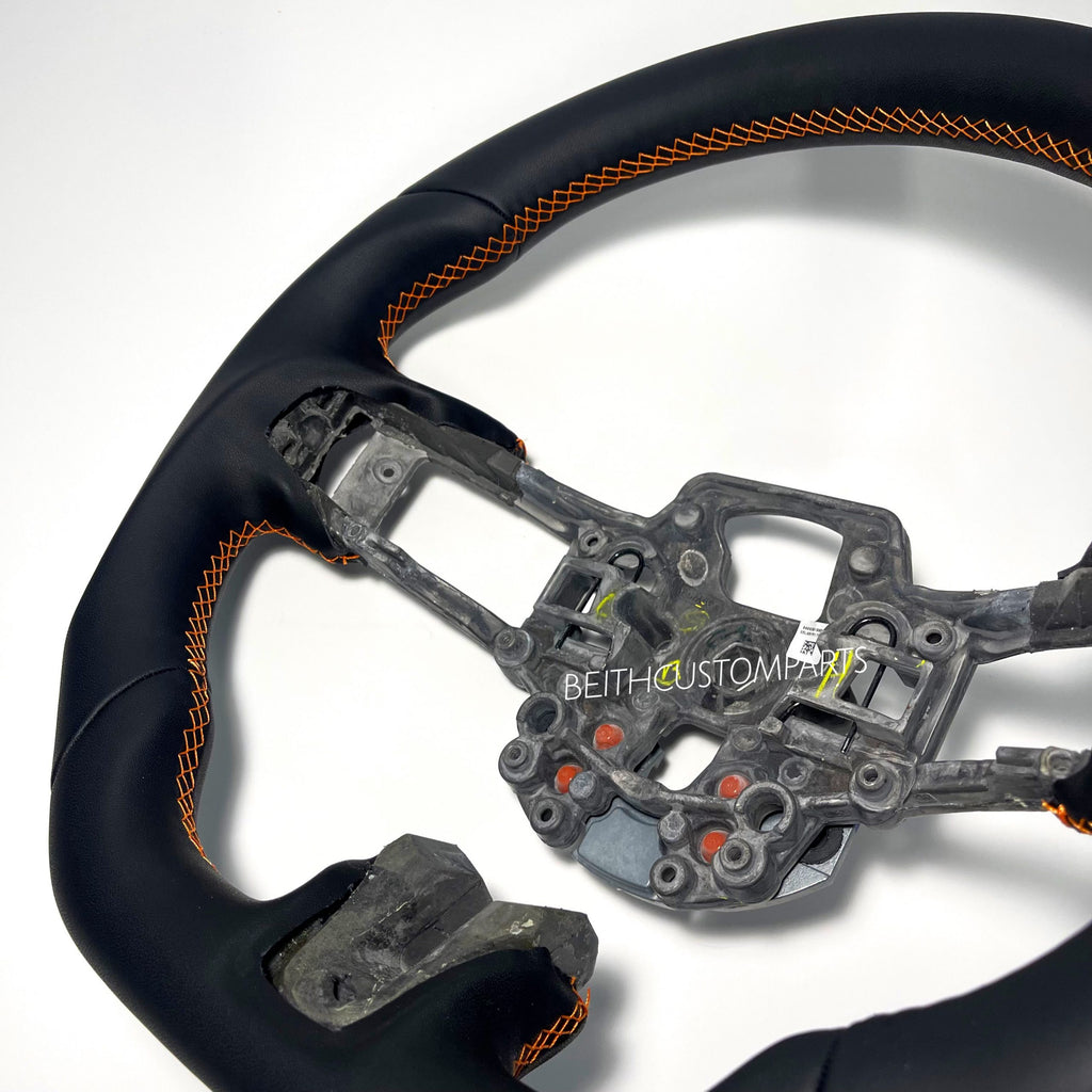 2018-2022 Ford Mustang – Full Leather – Orange Stitching