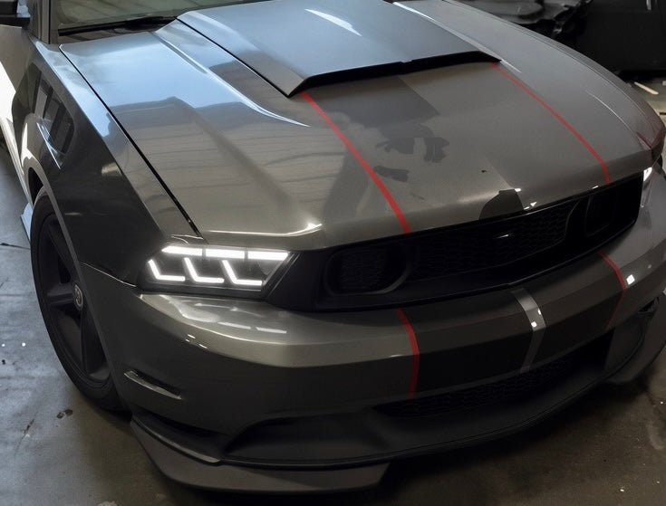 S650 Style Full LED Headlights for 2010-2014 Ford Mustang S197 – Plug & Play
