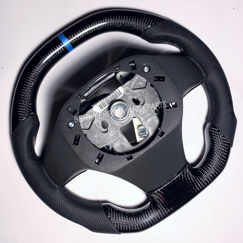 2009-2013 Chevrolet Corvette ZR1 – Carbon – Black Stitching, Blue Stripe