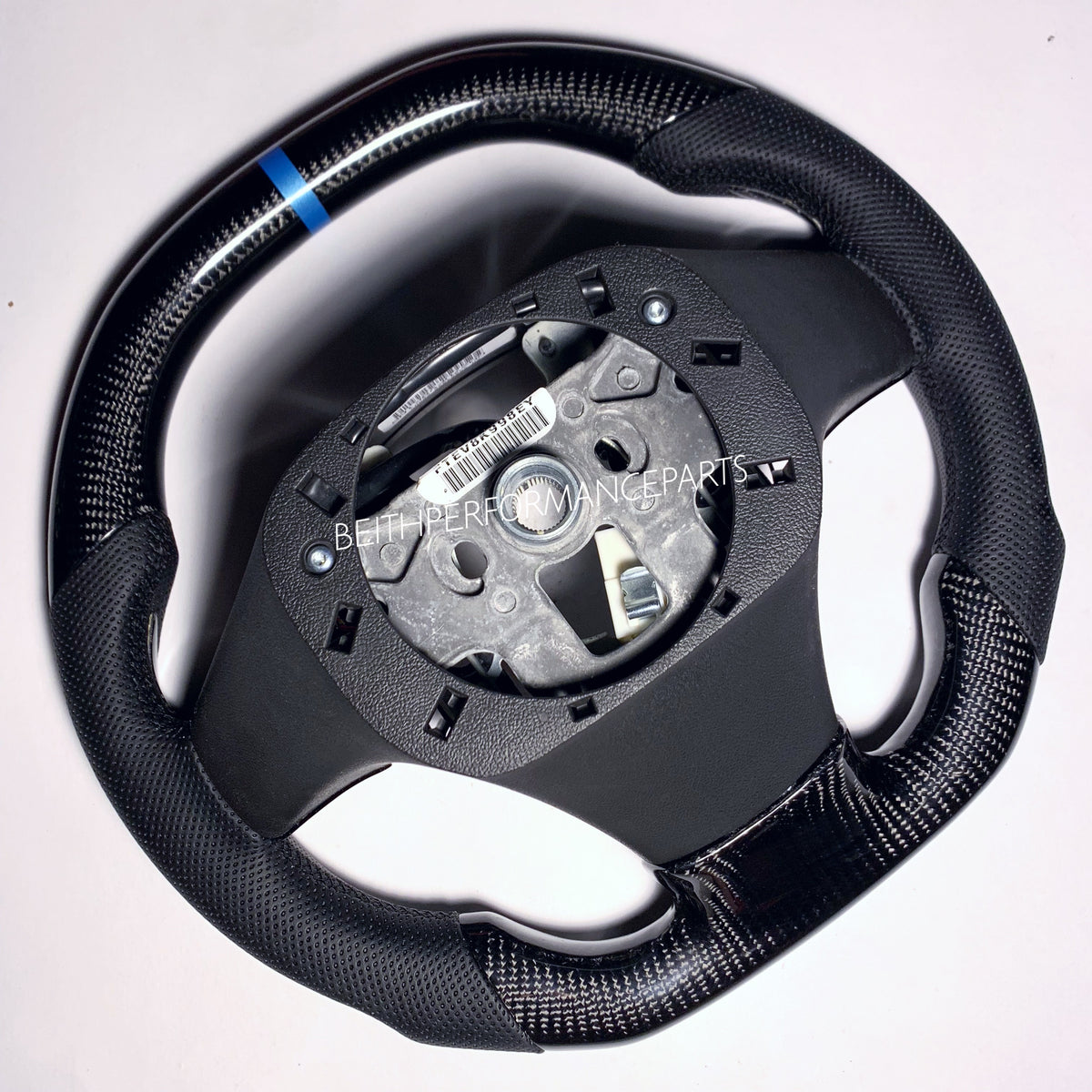 2009-2013 Chevrolet Corvette ZR1 – Carbon – Black Stitching, Blue Stripe