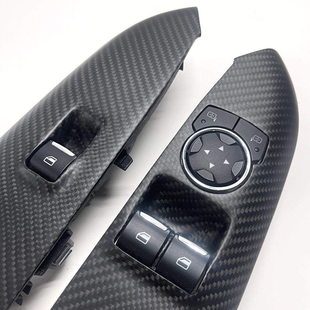 2015+ Ford Mustang – Matte Carbon Window Switch Trims