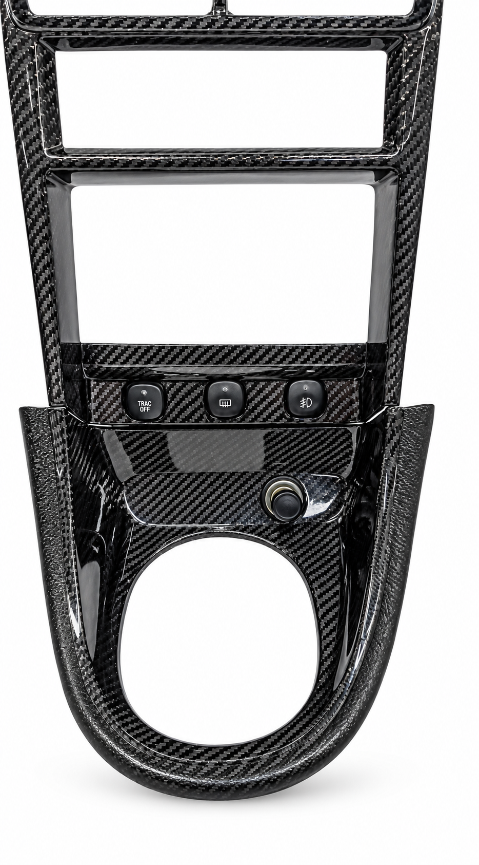 2001-2004 Ford Mustang Carbon Fiber Double Din Radio & Shifter Bezel Kit