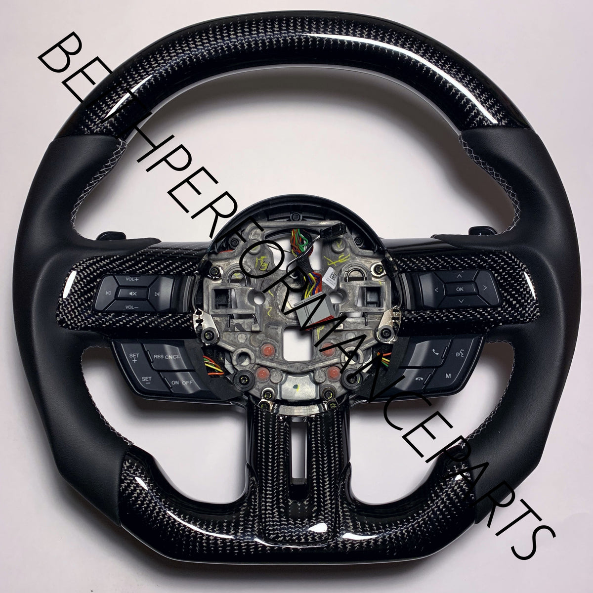 2018+ Ford Mustang –  Carbon – Grey Stitch, No Stripe