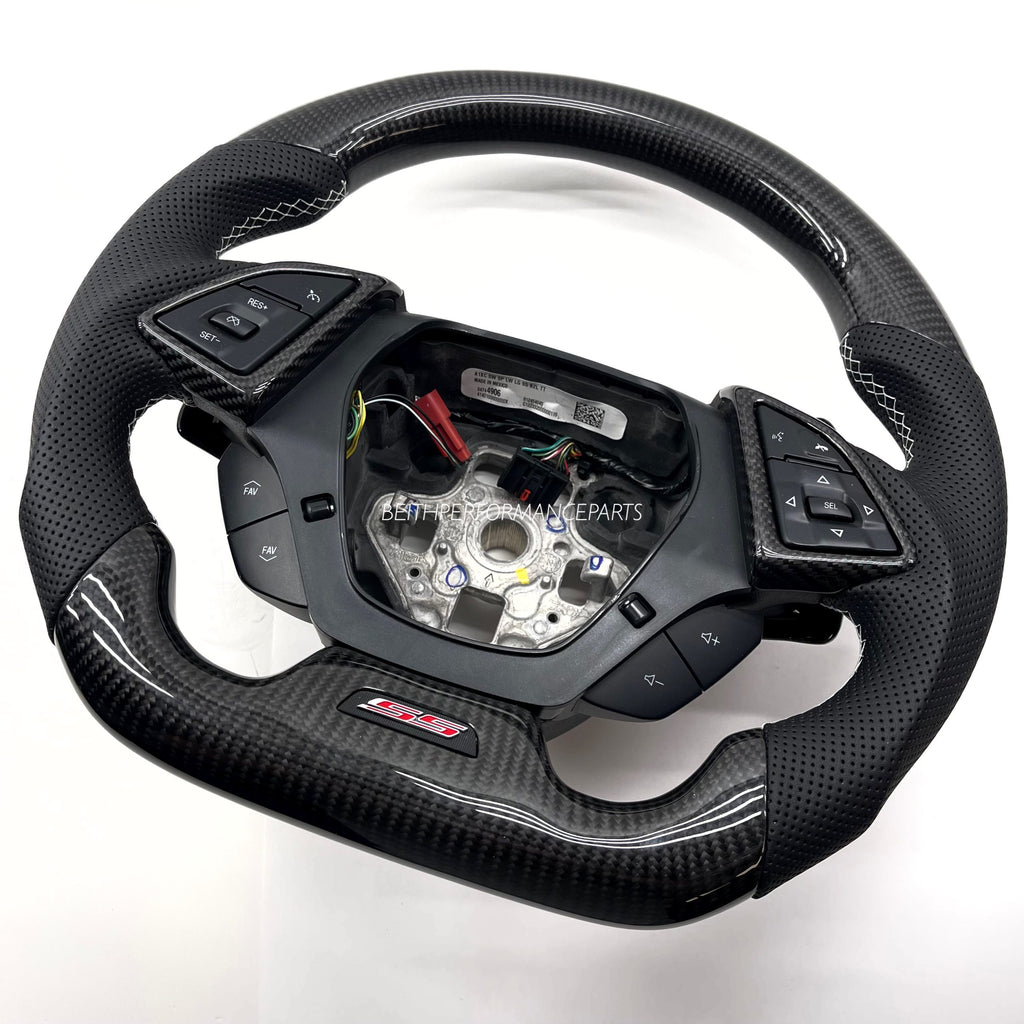2016+ Chevrolet Camaro SS- Carbon – Grey Stitching