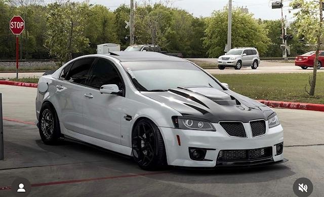 Pontiac G8 ZR1 hood with glass
