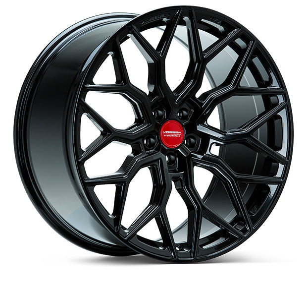 Vossen HF-2 Hybrid Forged Wheels for Corvette C8 – 20x9 Front & 21x12 Rear Gloss Black