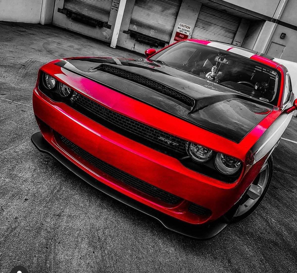 dodge challenger demon style hood