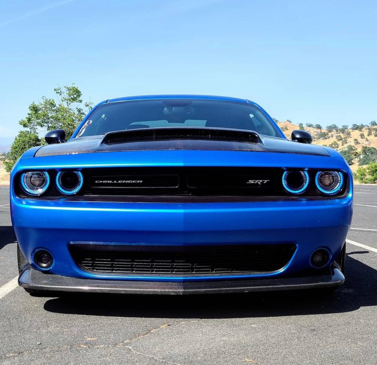 dodge challenger demon style hood