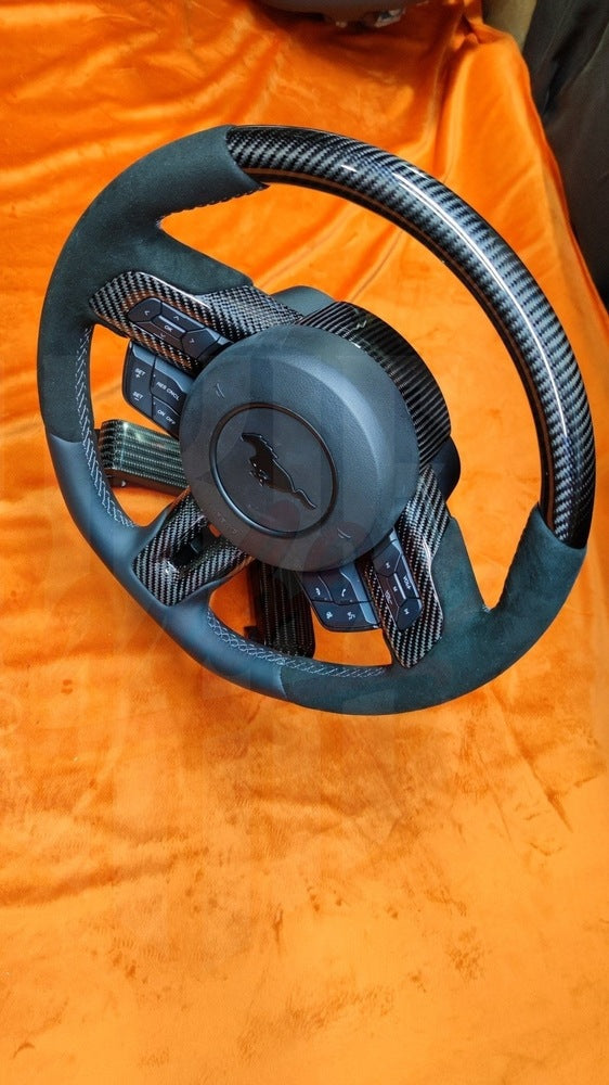 2015-2023 Mustang S550 Carbon Fiber Classic  Style Steering Wheel