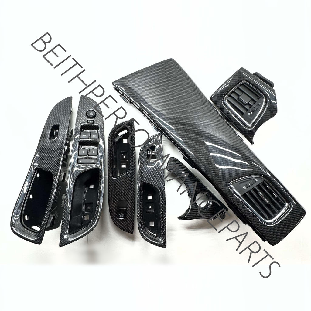 2014-2017 Chevrolet SS Sedan – 7 Piece Carbon Dash Kit